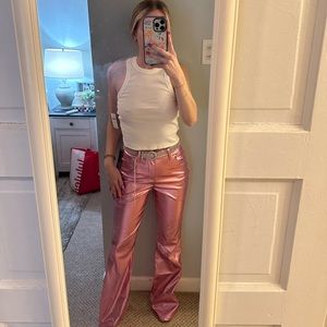 Target/Wild Fable Pink Metallic High Rise Pants